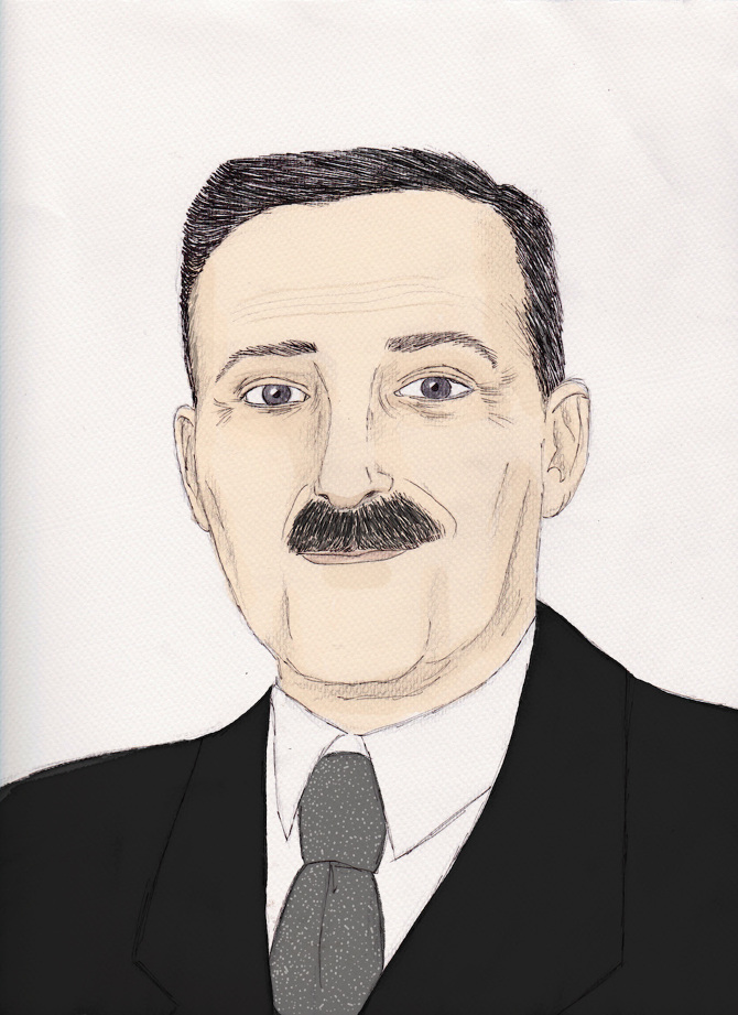 Stefan Zweig dessiné par Alison Thirion http://cargocollective.com/alisonthirion